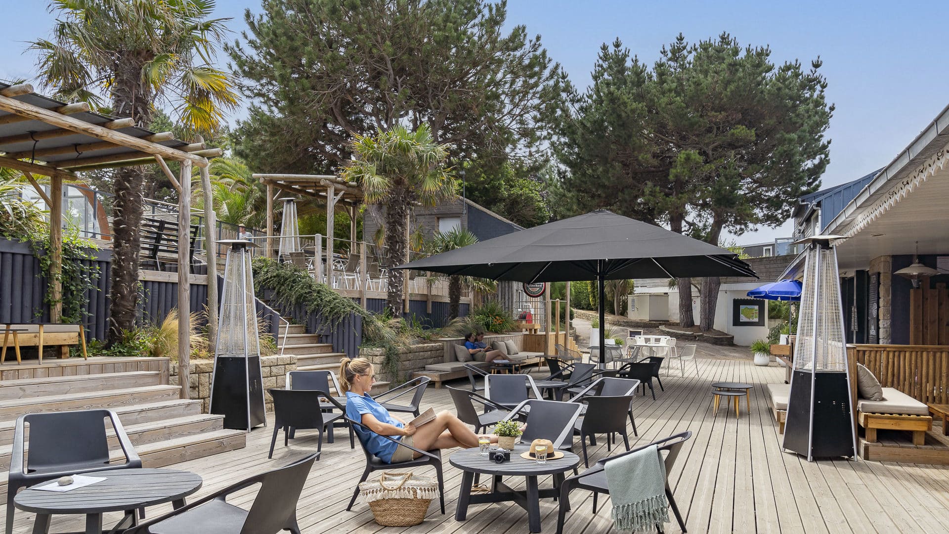 Espace de restauration au camping Le Châtelet